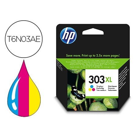 INK-JET HP N. 303XL ENVY PHOTO 6230 / 7130 / 7830 COLOR TRICOLOR CA...