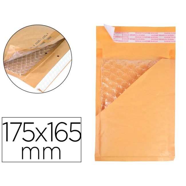 SOBRE BURBUJAS CREMA Q-CONNECT CD 175 X 165 MM CAJA DE 100