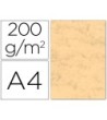 CARTULINA MARMOLEADA DIN A4 200 GR. OCRE PAQUETE DE 100 H
