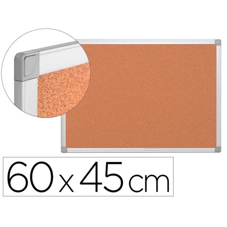 PIZARRA CORCHO Q-CONNECT MARCO DE ALUMINIO 60X45 CM