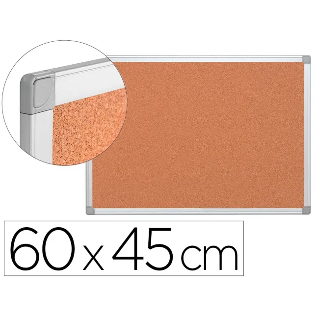 PIZARRA CORCHO Q-CONNECT MARCO DE ALUMINIO 60X45 CM