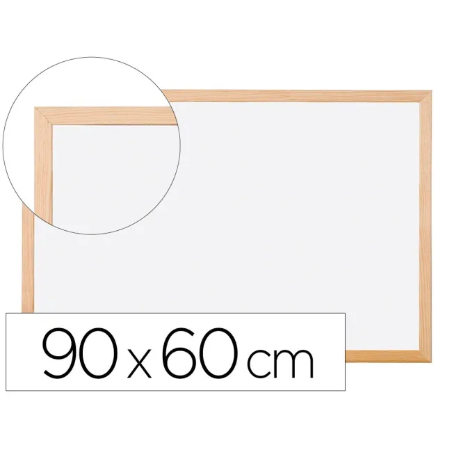 PIZARRA BLANCA Q-CONNECT LAMINADA MARCO DE MADERA 90X60 CM
