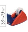 PORTARROLLO SOBREMESA TESA ROJO-AZUL CON CUCHILLA DE CORTE RECTO PA...