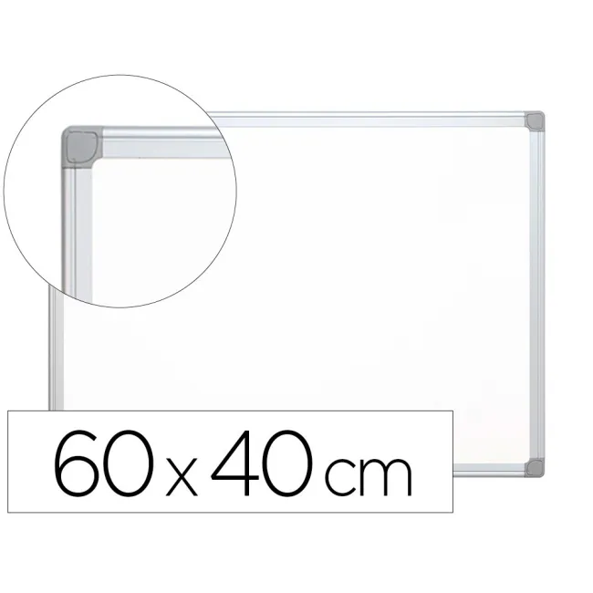 PIZARRA BLANCA Q-CONNECT MELAMINA MARCO DE ALUMINIO 60X40 CM