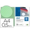 TAPA ENCUADERNACION LIDERPAPEL POLIPROPILENO RAYADO A4 0.5MM PAQUET...