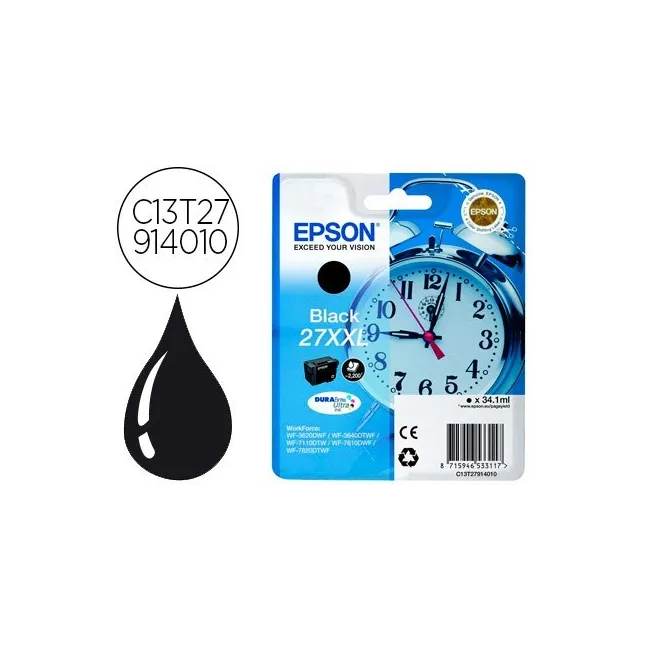 INK-JET EPSON 27XXL WF3620 / 3640 / 7110 / 7610 / 7620 NEGRO 2.200 PAG