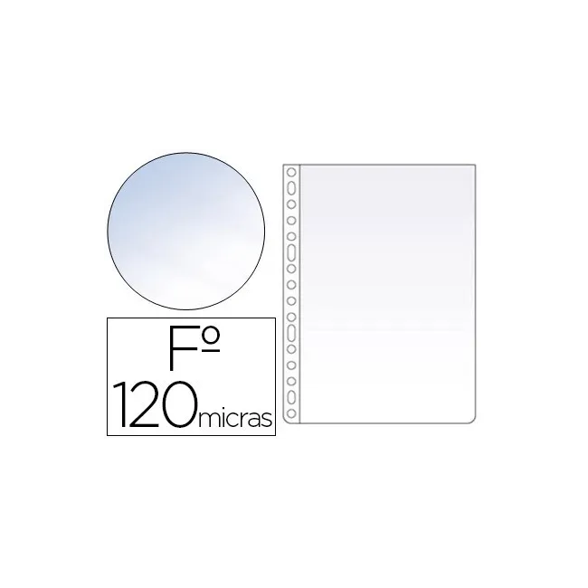 FUNDA MULTITALADRO ESSELTE FOLIO POLIPROPILENO 120 MC CRISTAL CAJA ...