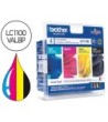 INK-JET BROTHER LC-1100VALBP /M/Y/C PACK 4 COLORES 450 PAGBK 325 PA...