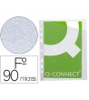 FUNDA Q-CONNECT CORTE OBLICUO 290X195 MM CRISTAL 4 TALADROS PVC 90 ...