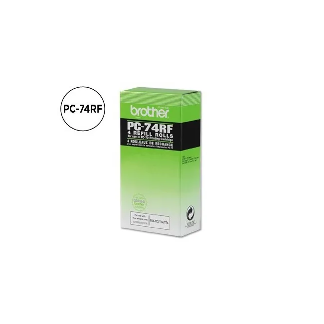 REPUESTO FAX T104/106 BROTHER DE TRANSFERENCIA TERMICA 4 BOBINAS DU...
