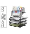BANDEJA CLASIFICADORA SOBRES Q-CONNECT KF17296 METALICA REJILLA NEG...