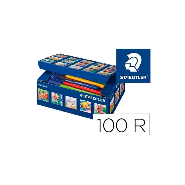 ROTULADOR STAEDTLER NORIS CLUB CAJA DE 100 UNIDADES SURTIDAS 10 X C...