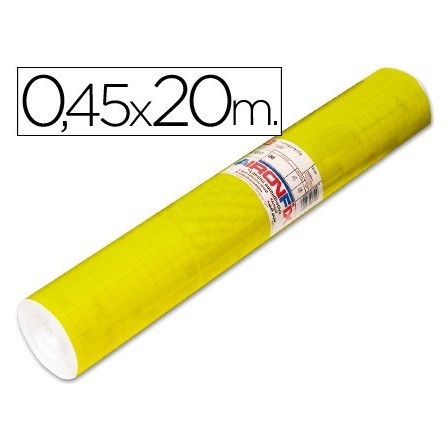 ROLLO ADHESIVO AIRONFIX UNICOLOR AMARILLO BRILLO 67007-ROLLO DE 20 MT