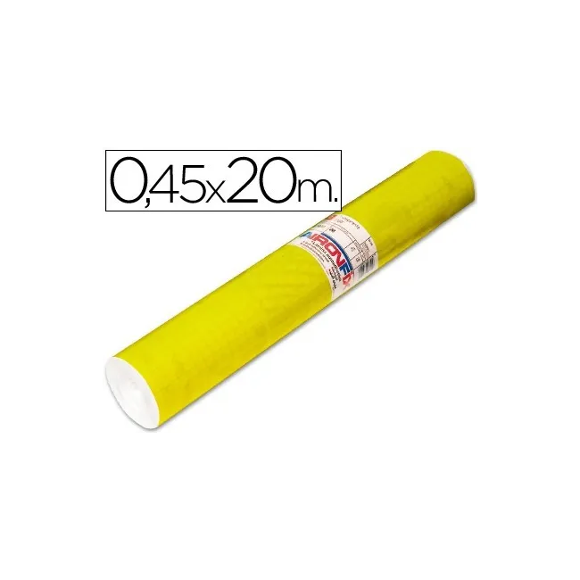 ROLLO ADHESIVO AIRONFIX UNICOLOR AMARILLO BRILLO 67007-ROLLO DE 20 MT