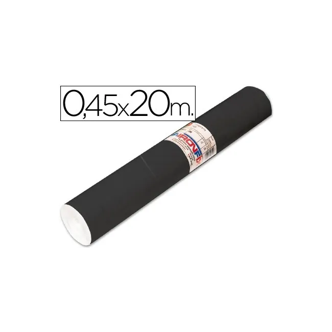 ROLLO ADHESIVO AIRONFIX UNICOLOR NEGRO MATE 67004 -ROLLO DE 20 MT