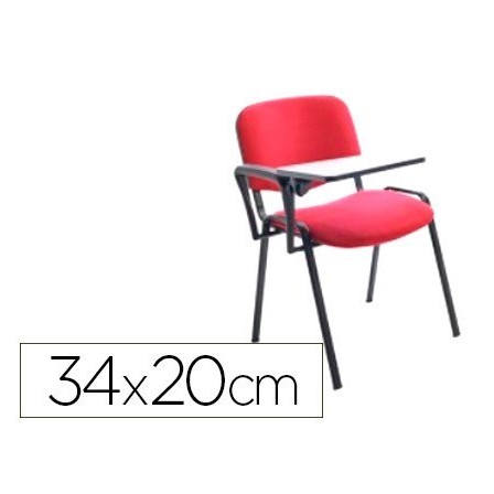 PALA ESCRITURA ROCADA DERECHA PARA SILLA CONFIDENTE PLEGABLE PVC 34...