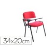 PALA ESCRITURA ROCADA DERECHA PARA SILLA CONFIDENTE PLEGABLE PVC 34...