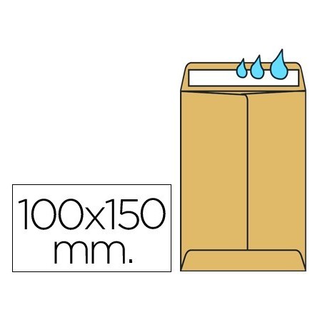 SOBRE LIDERPAPEL BOLSA N.1 KRAFT SALARIOS 100X150 MM ENGOMADO CAJA ...