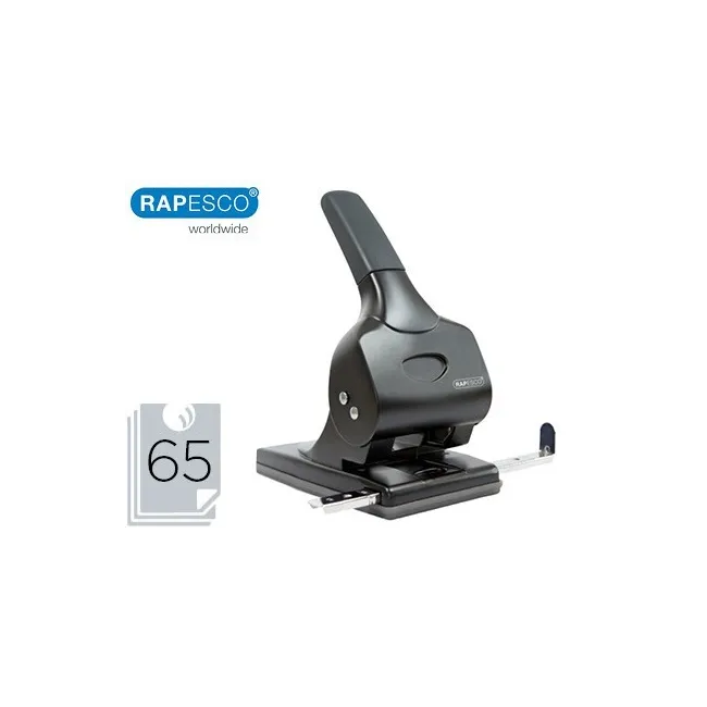 TALADRADOR RAPESCO ALU 65 NEGRO 2 TALADROS GRAN CAPACIDAD 65 HOJAS