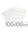 MANTEL DE PAPEL BLANCO EN HOJAS 100X100 CM CAJA DE 400