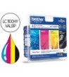 INK-JET BROTHER LC-1100BK /M/Y/C PACK 4 COLORES ALTA CAPACIDAD 900 ...