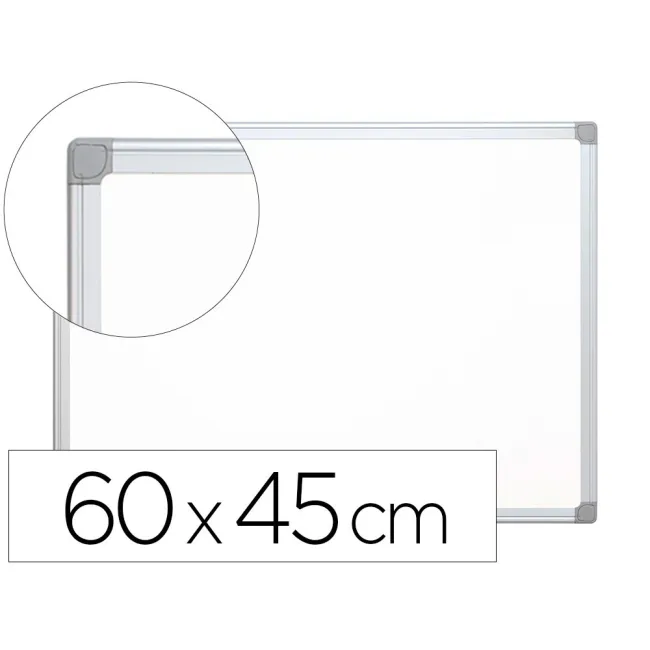 PIZARRA BLANCA Q-CONNECT LACADA MAGNETICA MARCO ALUMINIO 60X45 CM