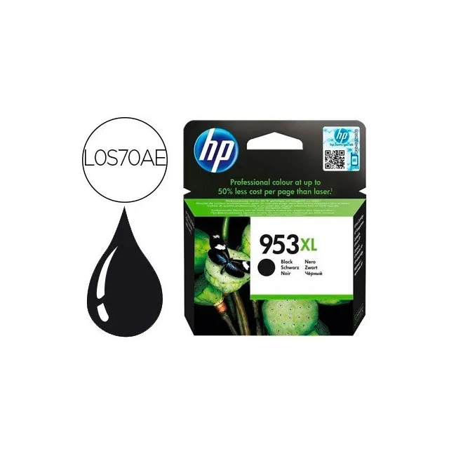 INK-JET HP JET 953XL OFFICEJET PRO 8210 / 8710 / 8725 NEGRO 2000 PA...