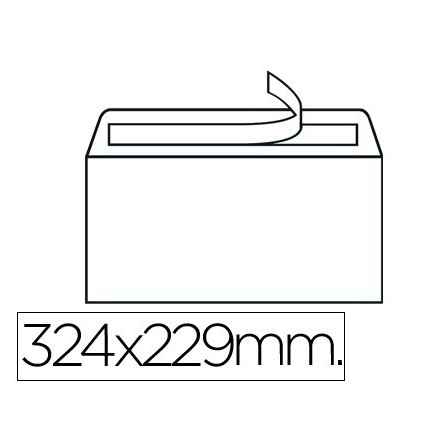 SOBRE LIDERPAPEL N.14 BLANCO DIN C4 229X324 MM TIRA DE SILICONA CAJ...