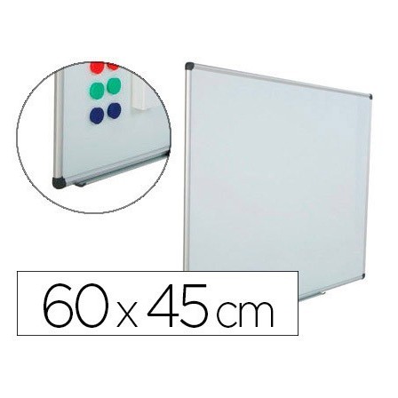 PIZARRA BLANCA ROCADA ACERO VITRIFICADO MAGNETICO MARCO ALUMINIO Y ...