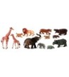 JUEGO MINILAND ANIMALES SELVA CON CRIAS 12 FIGURAS