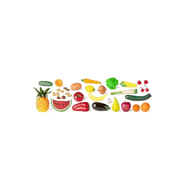 JUEGO MINILAND FRUTAS HORTALIZAS Y FRUTOS SECOS 36 PIEZAS
