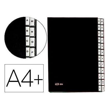 CARPETA CLASIFICADORA FUELLE PARDO CARTON COMPACTO FOLIO 24 DEPARTA...