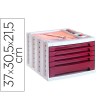 FICHERO CAJONES DE SOBREMESA Q-CONNECT 37X30,5X21,5 CM BANDEJA ORGA...