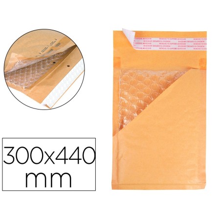 SOBRE BURBUJAS CREMA Q-CONNECT J/6 300 X 440 MM CAJA DE 50 UN