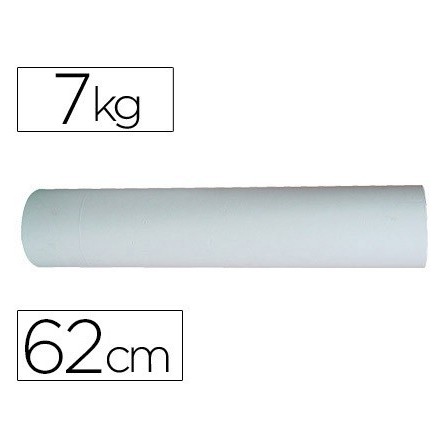 PAPEL BLANCO BOBINA DE 62 CM 7 KG