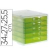 FICHERO CAJONES DE SOBREMESA Q-CONNECT 340X270X255 MM APILABLES 5 C...