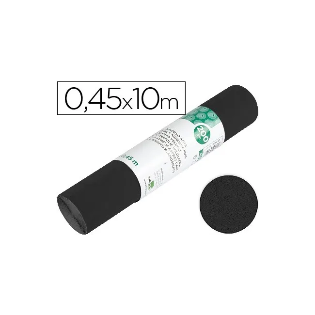ROLLO ADHESIVO LIDERPAPEL ESPECIAL ANTE NEGRO ROLLO DE 0,45 X 10 MT
