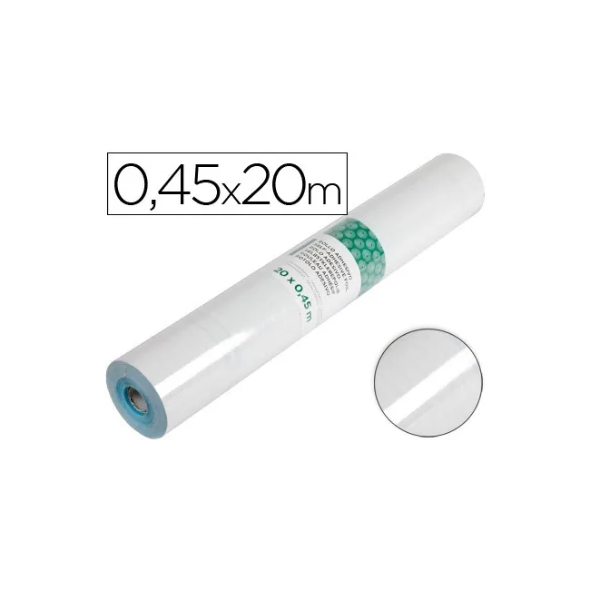 ROLLO ADHESIVO LIDERPAPEL TRANSPARENTE ROLLO DE 0,45 X 20 MT