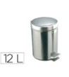 PAPELERA CON PEDAL ACERO INOXIDABLE BRILLO 12 L 400X250X300 MM