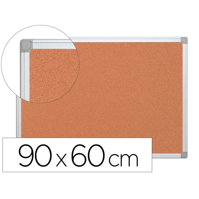 PIZARRA CORCHO Q-CONNECT MARCO DE ALUMINIO 90X60 CM