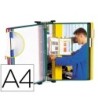 PORTACATALOGO DE PARED METALICO TARIFOLD CON 10 FUNDAS DIN-A4 COLOR...