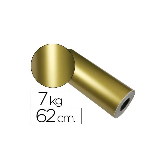 PAPEL FANTASIA VERJURADO STAR 7091 ORO BOBINA 62 CM 7 KG