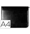 CARPETA PORTAFOLIOS 80-848 NEGRA 260X355 MM CREMALLERA 4 ANILLAS 40...