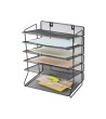 BANDEJA SOBREMESA Q-CONNECT KF17289 METALICA REJILLA NEGRA 6 BANDEJ...