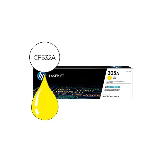TONER HP 205A LASERJET M154A / 154NW / MFP M180N / 181FW AMARILLO 9...