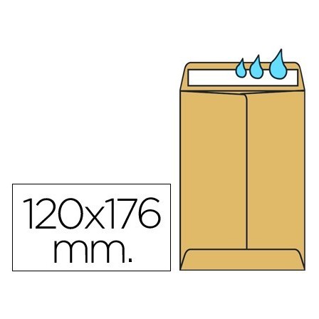 SOBRE LIDERPAPEL BOLSA N.2 KRAFT SALARIOS 120X176 MM ENGOMADO CAJA ...
