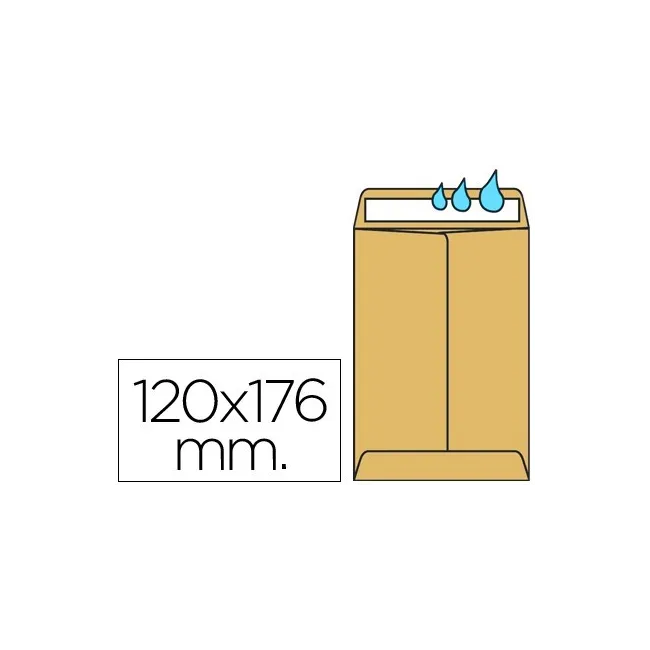 SOBRE LIDERPAPEL BOLSA N.2 KRAFT SALARIOS 120X176 MM ENGOMADO CAJA ...