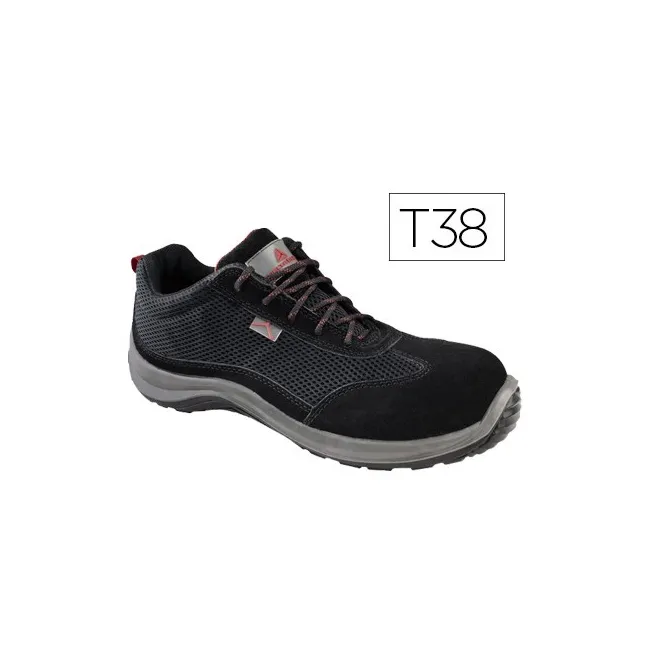 ZAPATOS DE SEGURIDAD DELTAPLUS ASTI PIEL DE SERRAJE AFELPADO SUELA ...
