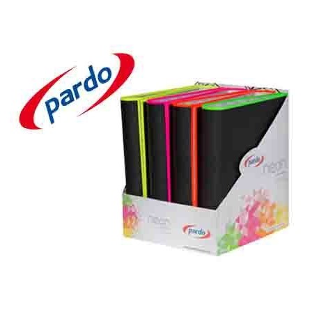 CARPETA PARDO 4 ANILLAS 40MM CARTON FORRADO DIN A4 LOMO RECTO CON B...