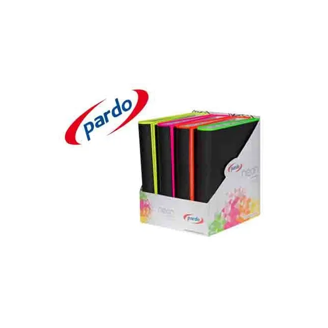CARPETA PARDO 4 ANILLAS 40MM CARTON FORRADO DIN A4 LOMO RECTO CON B...